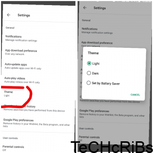 How to enable dark mode on Google play store
