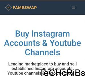 Fameswap - Make Money Selling Instagram Accounts Online