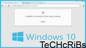 Fix Can't connect To Proxy Server