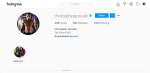 Christopher Goncalo Instagram