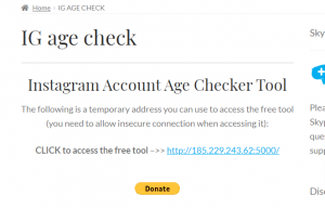 IG Age Check