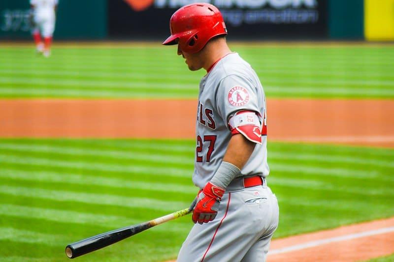 Mike Trout During A Game