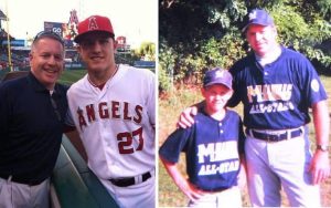 Mike Trout With his Father Jeff