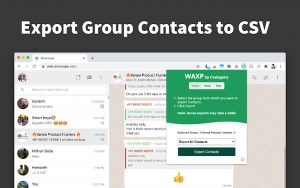 Export group contacts to CSV