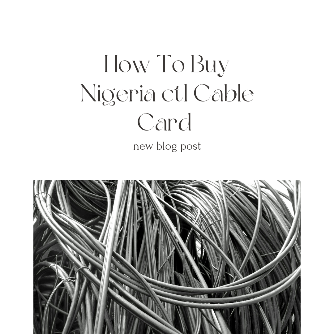 Buy Nigeria ctl Cable Card