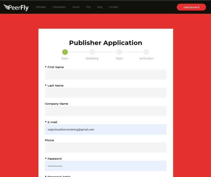 How to Apply for Peerfly For Approval