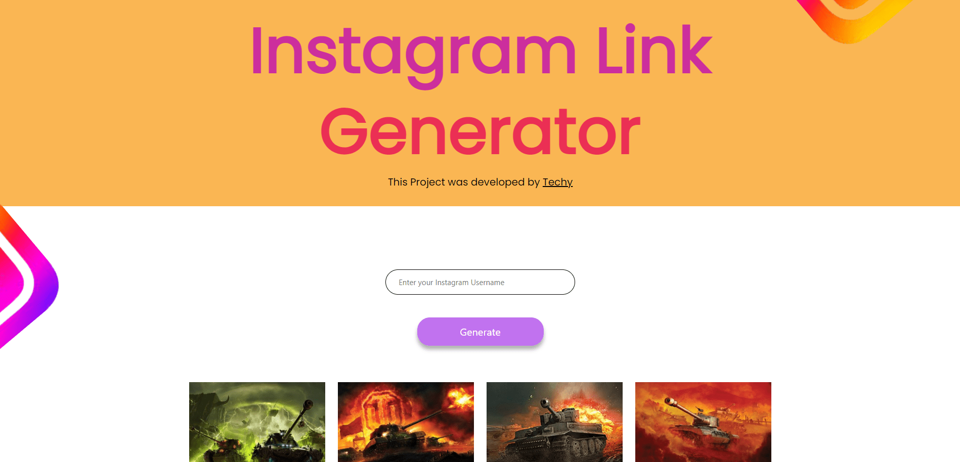 Instagram Profile Link Generator