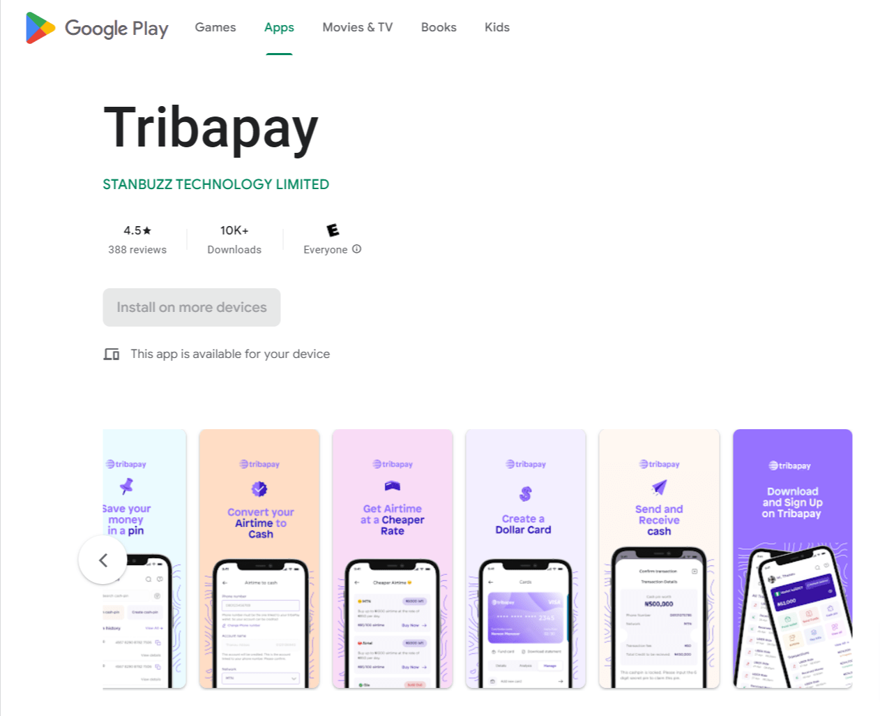 Tribapay review