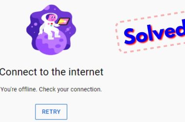 how to fix youre offline. check your connection